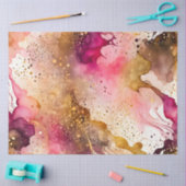 カラフル抽象芸術インクアートティッシュペーパー 薄葉紙 (クラフト)