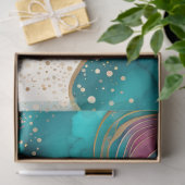 カラフル抽象芸術インクアートティッシュペーパー 薄葉紙 (ギフト)