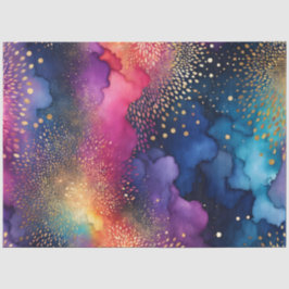 カラフル抽象芸術インクアートティッシュペーパー 薄葉紙