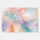 カラフル抽象芸術インクアート包装紙シート ラッピングペーパーシート (正面2)
