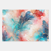 カラフル抽象芸術インクアート包装紙シート ラッピングペーパーシート (正面3)