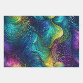 カラフル抽象芸術インクアート包装紙シート ラッピングペーパーシート (正面3)