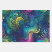 カラフル抽象芸術インクアート包装紙シート ラッピングペーパーシート (正面2)