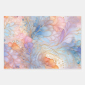 カラフル抽象芸術インクアート包装紙シート ラッピングペーパーシート (正面3)