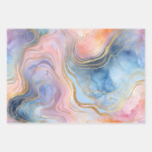 カラフル抽象芸術インクアート包装紙シート ラッピングペーパーシート (正面2)