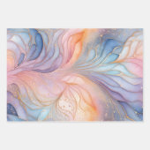 カラフル抽象芸術インクアート包装紙シート ラッピングペーパーシート (正面)