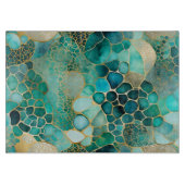 カラフル抽象芸術インク細断板 カッティングボード (正面)