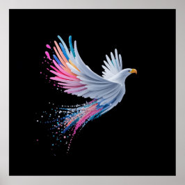 カラフル抽象芸術イーグルデザイン ポスター