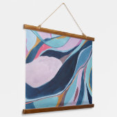 カラフル抽象芸術ウォーター絵画カラー 吊り下げ型タペストリー (傾斜あり)