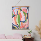 カラフル抽象芸術ウォー絵画ターぶら下がったの 吊り下げ型タペストリー (寝室)