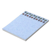 カラフル抽象芸術ウミガメ ノートパッド (回転)