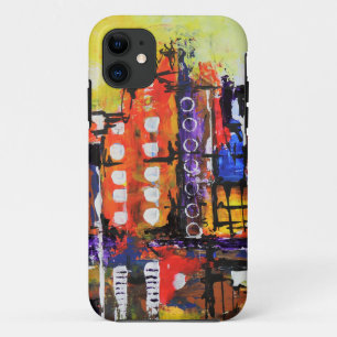 カラフル抽象芸術オリジナル iPhone 11 ケース