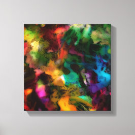 カラフル抽象芸術キャンバスプリント- 12インチx 12インチ キャンバスプリント