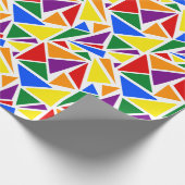 カラフル抽象芸術クラシックLGBTQレインボー国旗 ラッピングペーパー (角)