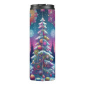 カラフル抽象芸術クリスマスツリー タンブラー (裏面)
