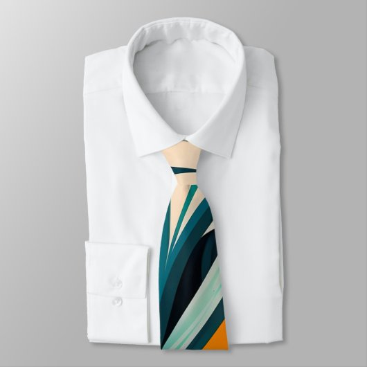 カラフル抽象芸術グリーン混合組織 ネクタイ (タイ)