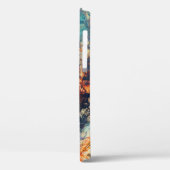 カラフル抽象芸術コンテンポラリーアートワーク Case-Mate iPhoneケース (裏面 / 左)