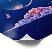 カラフル抽象芸術サイケデリックの眼精霊 ポスター (コーナー)