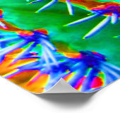 カラフル抽象芸術サクポップ・アートのスモダン南西 ポスター (角)