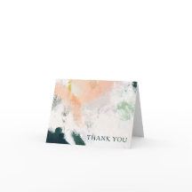 カラフル抽象芸術サンキューカード