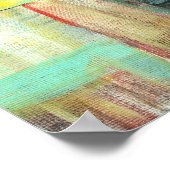 カラフル抽象芸術シティスケープオリジナルア絵画ート ポスター (角)