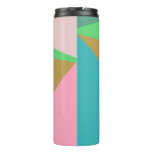 カラフル抽象芸術ジオメトリカラーブロック三角形 タンブラー (裏面)
