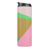 カラフル抽象芸術ジオメトリカラーブロック三角形 タンブラー (回転右)