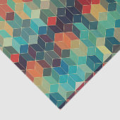 カラフル抽象芸術ジオメトリキューブ 薄葉紙 (詳細)