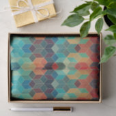 カラフル抽象芸術ジオメトリキューブ 薄葉紙 (ギフト)