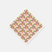 カラフル抽象芸術ジオメトリックピンホイール スタンダードカクテルナプキン (角)