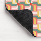 カラフル抽象芸術ジオメトリックピンホイール マウスパッド (コーナー)