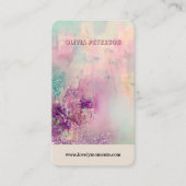 カラフル抽象芸術ジュエリー表示カード 名刺 (正面)