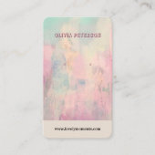 カラフル抽象芸術ジュエリー表示カード 名刺 (正面)