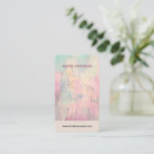 カラフル抽象芸術ジュエリー表示カード 名刺 (スタンド正面)