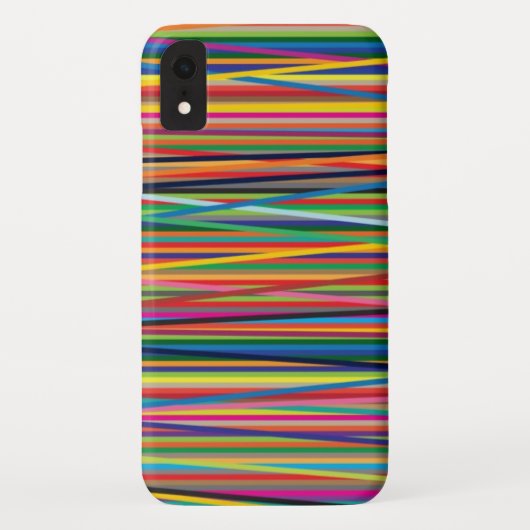 カラフル抽象芸術ストライプデザイン Case-Mate iPhoneケース (裏面)