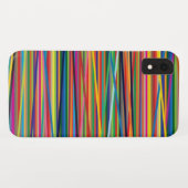 カラフル抽象芸術ストライプデザイン Case-Mate iPhoneケース (裏面(横))