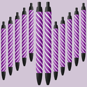 カラフル抽象芸術ストライプパターン 黒ボールペン