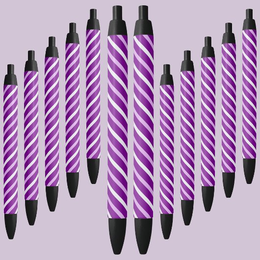 カラフル抽象芸術ストライプパターン 黒ボールペン
