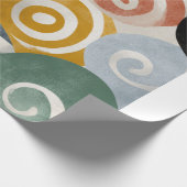 カラフル抽象芸術スパイラル紙 | モダンA ラッピングペーパー (角)