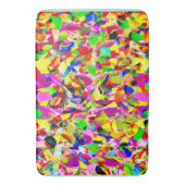 カラフル抽象芸術スペクトルパターン バスマット (正面縦)