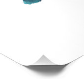 カラフル抽象芸術セッターのシルエット ポスター (コーナー)