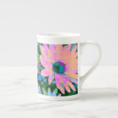 カラフル抽象芸術デイジー2 ボーンチャイナマグカップ (右)