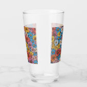 カラフル抽象芸術デイジー#26 タンブラーグラス (右)