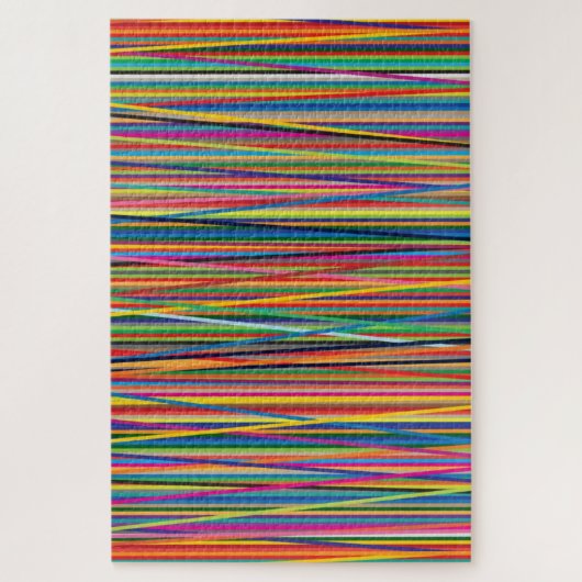 カラフル抽象芸術デザインアダルトクロス顔 ジグソーパズル (縦)