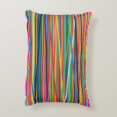 カラフル抽象芸術デザイン アクセントクッション (裏面(縦))