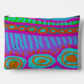 カラフル抽象芸術デジタルアートプリントカットソーバッグ アクセサリーポーチ (正面)