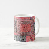 カラフル抽象芸術デジタルデザイン背景許可 コーヒーマグカップ (正面右)