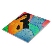 カラフル抽象芸術デジタ絵を描ル タイル (側面)