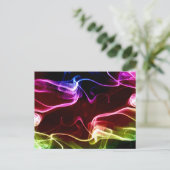 カラフル抽象芸術デジ絵画タル ポストカード (スタンド正面)