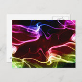 カラフル抽象芸術デジ絵画タル ポストカード (正面/裏面)